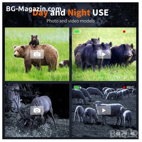 Професионален мощен бинокъл за нощно виждане за лов къмпинг и наблюдение на птици животни туризъм, снимка 5 - Екипировка - 50930399