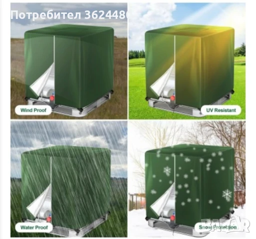 4462 калъф за IBC контейнер 1000 л, снимка 3 - Други стоки за дома - 51078414