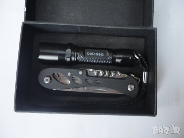 Сгъваем нож комплект с фенерче , снимка 9 - Ножове - 40628701