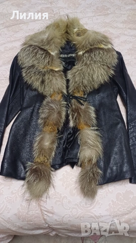 Дамско кожено яке, снимка 4 - Якета - 53171199