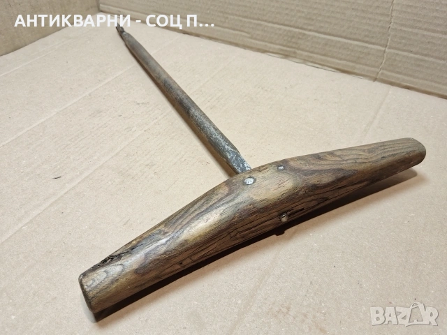 Стара Голяма Ръчно Кована Дърводелска Бургия. / НОМЕР 1591., снимка 4 - Антикварни и старинни предмети - 53669933