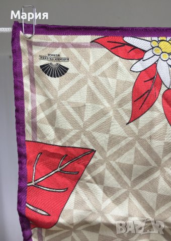 Копринен Дамски Шал Дамски малък аксесоар 100 % Коприна , снимка 10 - Шалове - 41876660