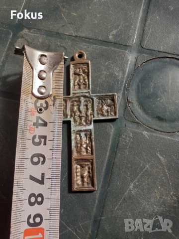 Метален кръст - реплика, снимка 4 - Антикварни и старинни предмети - 53281206