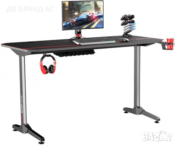Геймърско бюро с аксесоари NE-1460, снимка 4 - Бюра - 35885670