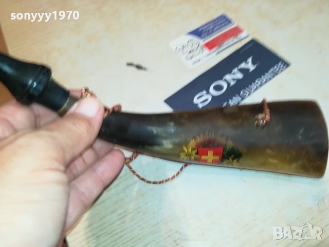 SWISS-РОГ ЗА КОЛЕКЦИЯ ДЕКОР СВИРКА 1708231500, снимка 9 - Антикварни и старинни предмети - 41884708