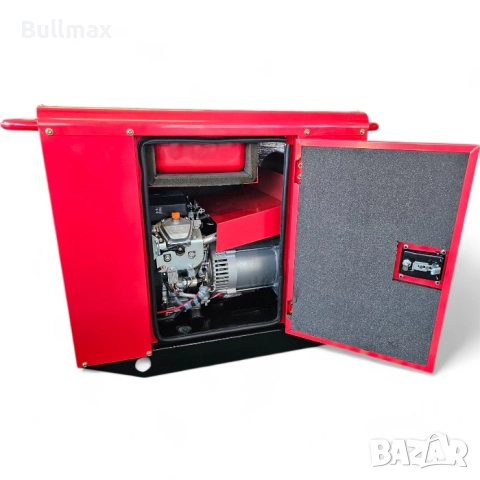  Обезшумен Водоустойчив Генератор за ток Bullmax - 12500LT-3 Трифазен, Преносим, Дигитален Дисплей, , снимка 4 - Генератори - 52569884