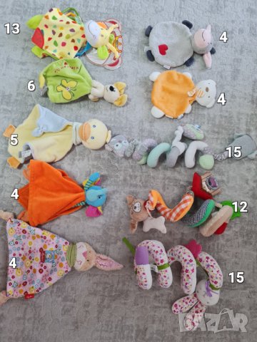 Лот бебешки дрънкалки,гушкалки,чесалки 