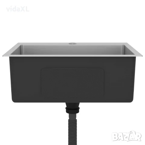 vidaXL Ръчно изработена кухненска мивка, неръждаема стомана, снимка 5 - Мивки - 56147706
