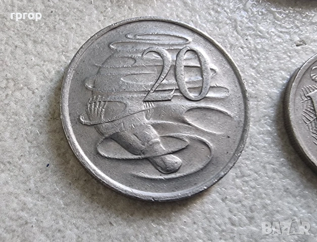 Монети. Австралия. Лот .5, 10 ,20, 50 цента . 1 и 2 долара.6 бройки., снимка 5 - Нумизматика и бонистика - 41411682