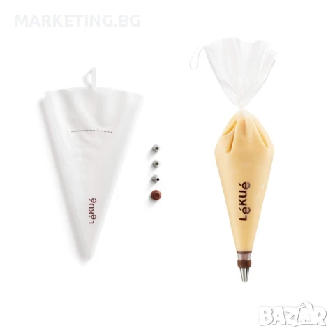 Комплект пош с 3 броя приставки Lekue, за многократна употреба, снимка 5 - Други - 50553503