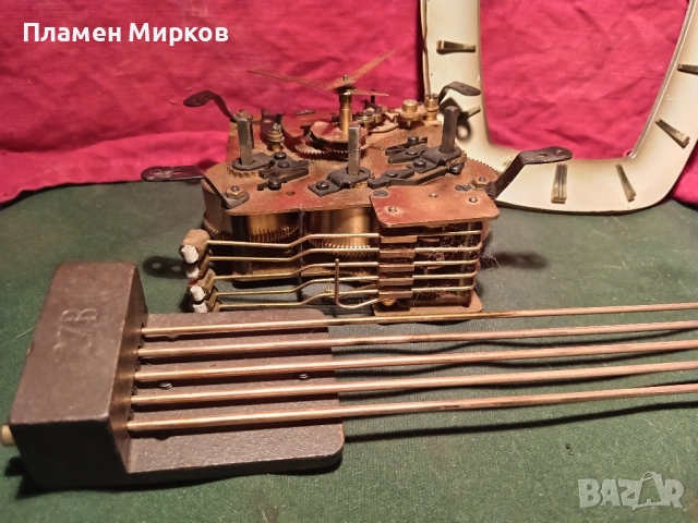 Механизъм от гармански каминен часовник, снимка 3 - Антикварни и старинни предмети - 51980165