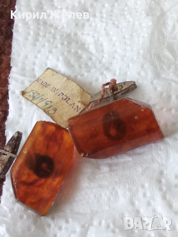 Ръкавели кехлибарени 53428, снимка 8 - Антикварни и старинни предмети - 53530746