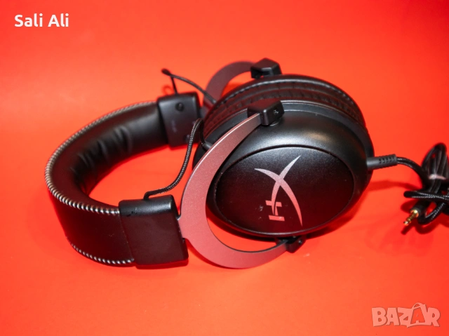 HyperX Cloud KHX-HSCP-RD геймърски слушалки черно PC PS4 Xbox, снимка 7 - Слушалки и портативни колонки - 53480021