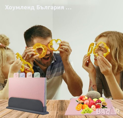 4 броя кухненски дъски с поставка, снимка 11 - Аксесоари за кухня - 41502953