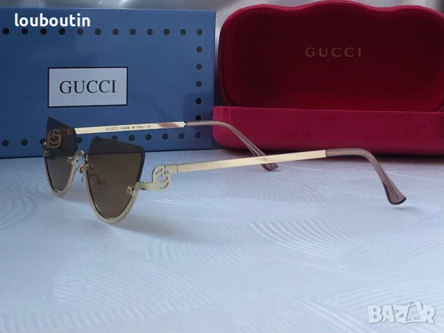 GUCCI дамски слънчеви очила 2 цвята черни кафяви , снимка 14 - Слънчеви и диоптрични очила - 50741247