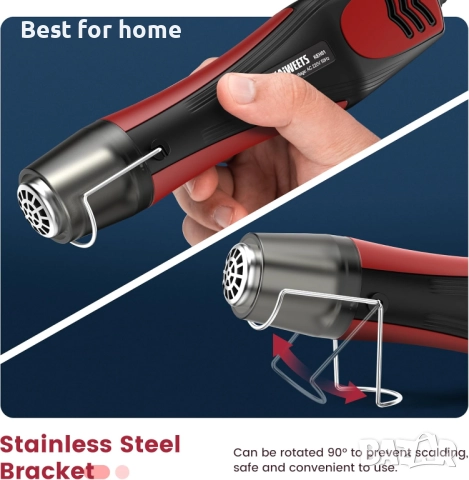 KAIWEETS 450W Мини пистолет за горещ въздух KEH01, снимка 4 - Други инструменти - 52321085