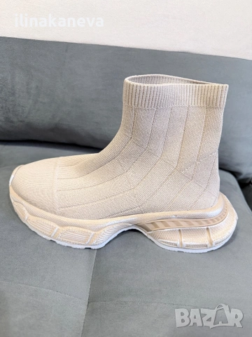 Дамски маратонки тип чорап, снимка 2 - Маратонки - 53620633