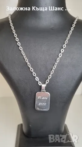 Сребърен синджир с висулка , снимка 7 - Колиета, медальони, синджири - 47365997