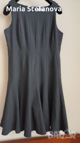 Сива разкроена рокля Calvin Klein 