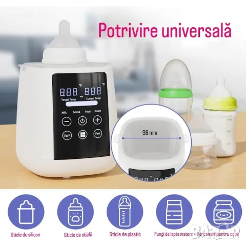 Нагревател за шишета,  7 в 1, Стерилизатор, Бързо загряване, Размразяване, снимка 11 - Стерилизатори - 48375319