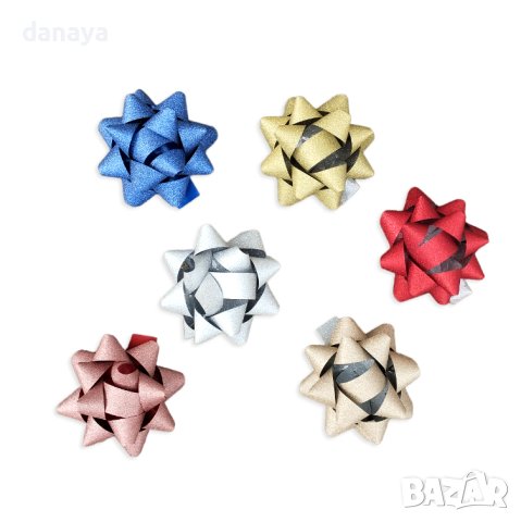 3896 Комплект готови панделки за декорация и украса, 6 броя