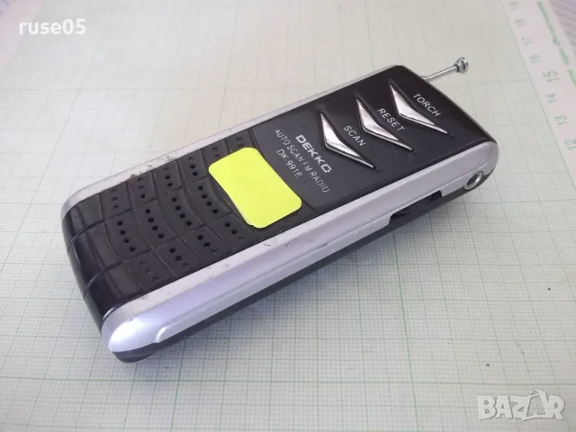 Радиотранзистор "Dekko DK-9918" с фенерче работещ, снимка 6 - Радиокасетофони, транзистори - 55970880