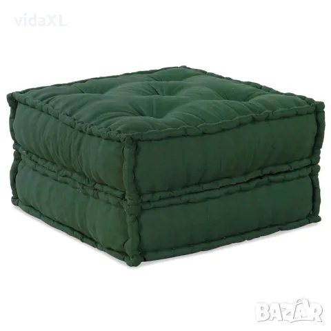 vidaXL Модулен диван зелен 70x70x36 плат, снимка 1 - Дивани и мека мебел - 56147526