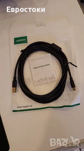 UGREEN USB 2.0 тип A до Mini B кабел за предаване на данни. Съвместим с GoPro Hero 3+, Hero HD, снимка 7 - Кабели и адаптери - 49328684