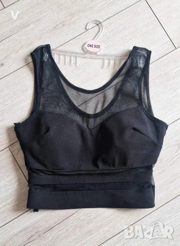 Нова черна блестяща блуза - боди Caramella Fashion , снимка 10 - Блузи с дълъг ръкав и пуловери - 53121420