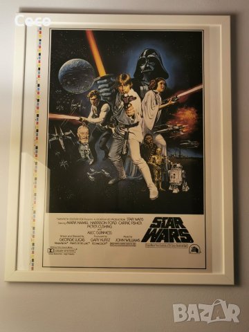 Много красив Ретро Постер принт на филма на George Lucas Star Wars с Harrison Ford, Carrie Fisher, снимка 10 - Екшън - 39180218