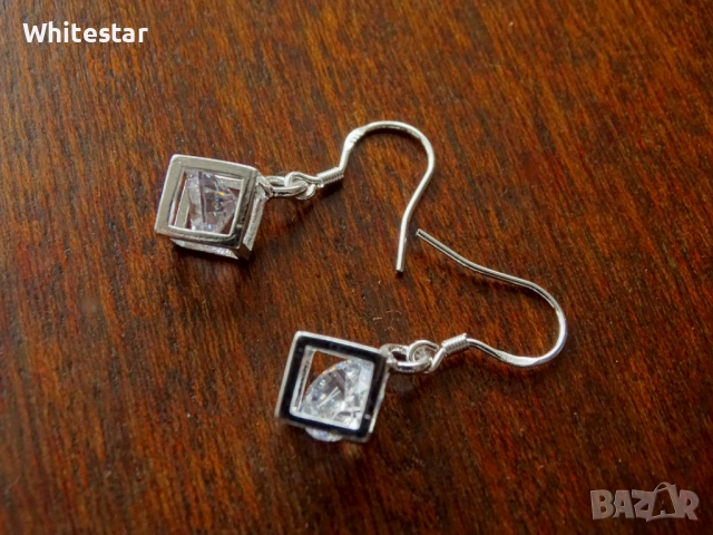Посребрени дамски обеци, снимка 9 - Обеци - 53643701