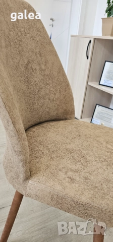 Тапициран трапезен стол - цена за 6 броя, Бежов НОВИ!!!, снимка 8 - Столове - 52442090