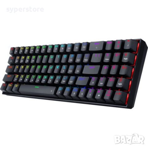 Клавиатура Безжична и USB Геймърска Redragon Zed PRO K627P-KNS Механична RGB Подсветка, снимка 3 - Клавиатури и мишки - 39189300