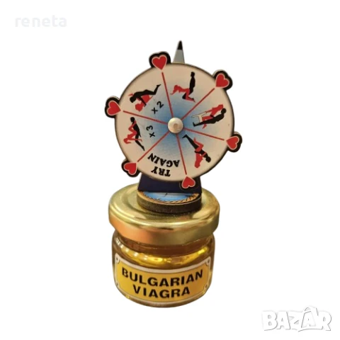 Сувенир Колелото на късмета, Мед и колело с пози, Еротичен, снимка 1