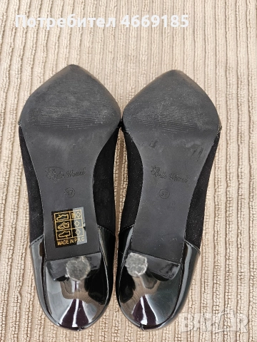 елегантни обувки с нисък ток 6см. , много запазени., снимка 3 - Дамски обувки на ток - 52660454