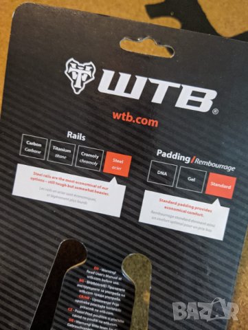 Седалка за велосипед WTB Pure Comp Steel, снимка 4 - Части за велосипеди - 42420722