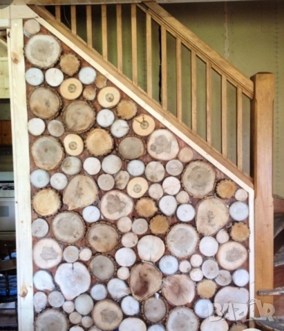 Дървени шайби за облицовка на стени, снимка 11 - Декорация за дома - 51615846