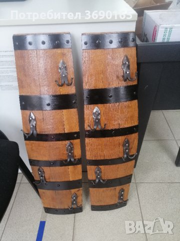 Закачалки изработени от автентични реставрирани бъчви с ръчно ковано желязо , снимка 10 - Декорация за дома - 40221046