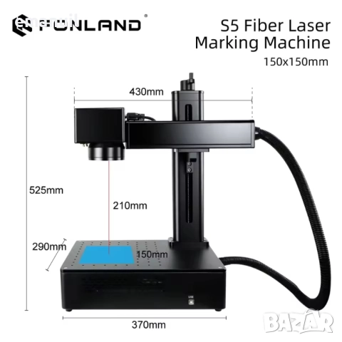 Fiber Laser 1064nm 20W 30W 4500лв. 50W 6200лв. лазер лазерно гравиране маркиране