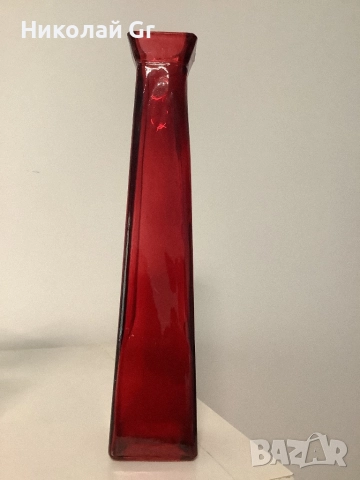 Вази за цветя  цветно стъкло  Арт Нуво цена за 3 броя, снимка 4 - Антикварни и старинни предмети - 52625458