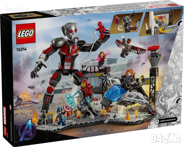 НОВО ЛЕГО 76314 Супер Хироус Войната на героите LEGO 76314 Super Heroes-Captain America: Civil War , снимка 3 - Конструктори - 50513671