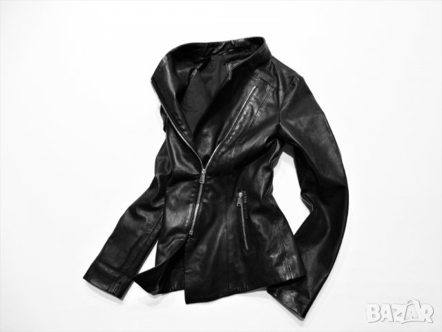 НАМАЛЕНО Replay Дамско Кожено Яке Естествена Кожа Размер S, снимка 8 - Якета - 38992240