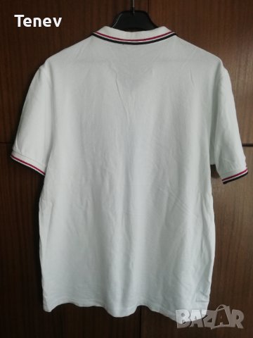 Fred Perry Polo оригинална бяла мъжка поло тениска Фред Пери XL, снимка 2 - Тениски - 42037775