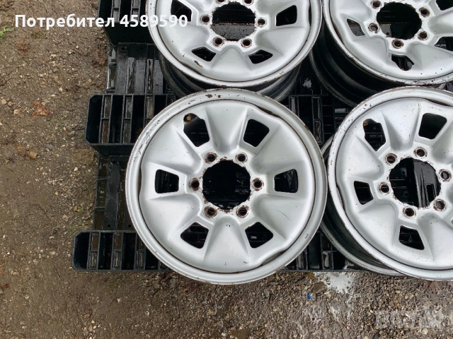 4бр.Оригинални железни джанти 15цола 6x139.7 за Toyota Hilux,Hiace, снимка 5 - Гуми и джанти - 52015109