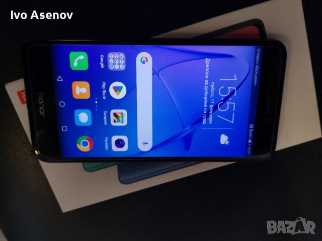 Huawei Honor 8 black 2 сим, снимка 1