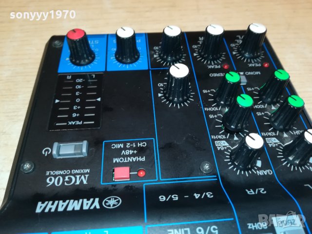 YAMAHA MIXER-yamaha mg60 mixing console 0311211204, снимка 5 - Ресийвъри, усилватели, смесителни пултове - 34679350