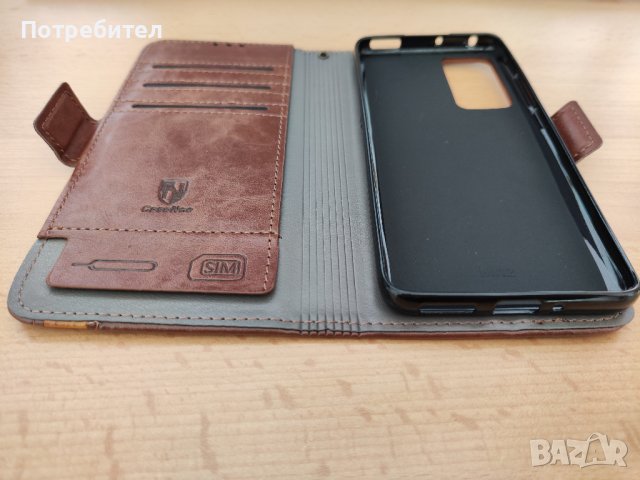 Кожен калъф с капак за Xiaomi 12/12S, снимка 2 - Калъфи, кейсове - 42690817