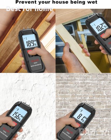 Цифров влагомер QLUUE ММ1, снимка 6 - Измервателни инструменти - 39645486