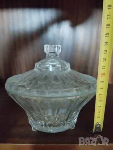 кристална бонбониера арт деко, снимка 2 - Други ценни предмети - 40886285