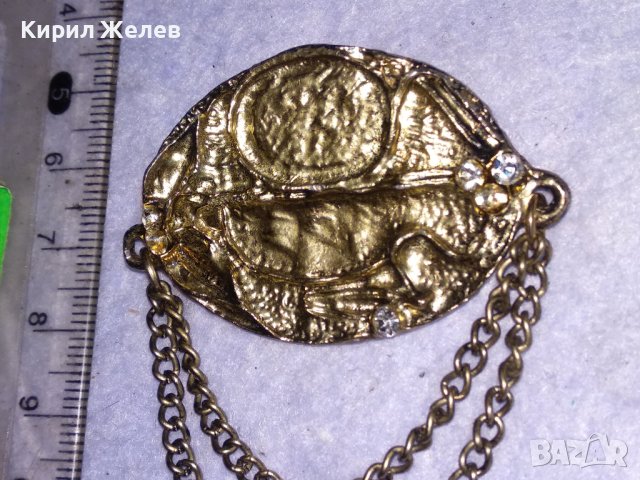 ЛИСТОВИДНА ВИНТИДЖ - АРТ БРОШКА от НЕРЪЖДАЕМА БЛАГОРОДНА СТОМАНА с КРИСТАЛИ 38630, снимка 6 - Други - 41649161